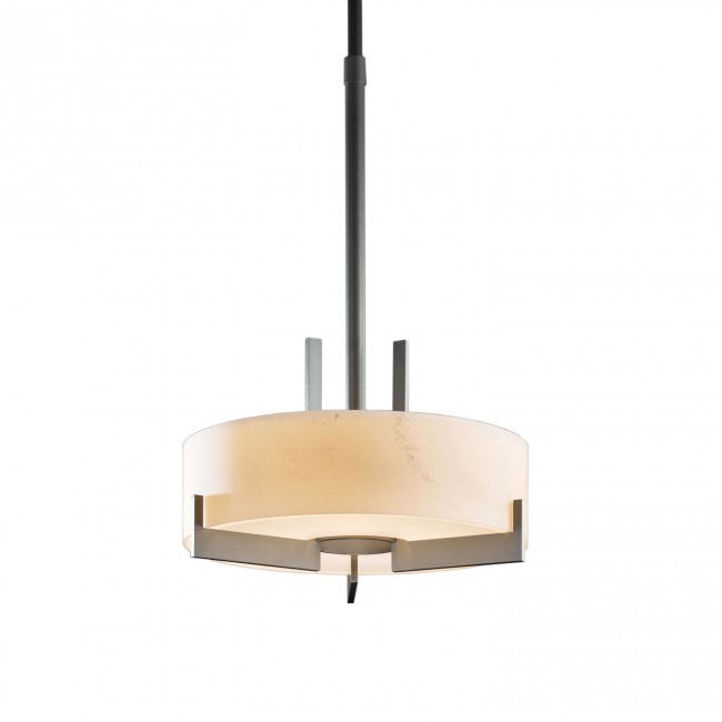 Dark Smoke 19.5-Inch Three-Light Pendant with Stone Glass