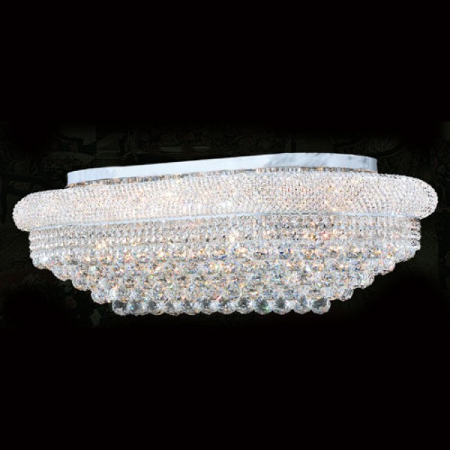Corp Empire 18-Light Chrome Finish with Clear-Crystals Ceiling-Light
