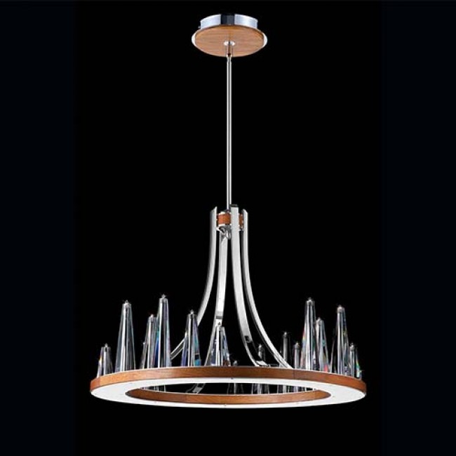  Chrome 20-Light 29.5-Inch Wide Chandelier with Clear Glass