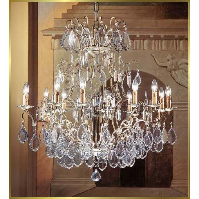 Versailles Chandeliers dressed with crystals pendants