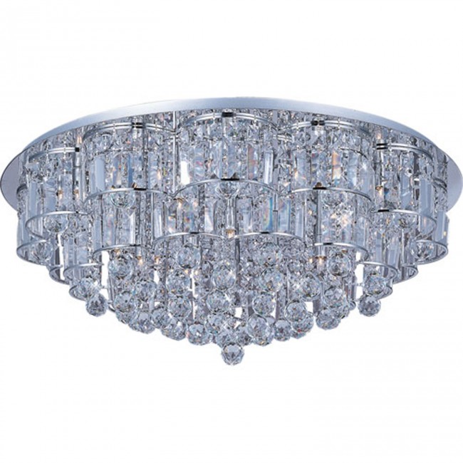 ET2 Bangle Polished Chrome Twenty-Eight Light Flush Mount