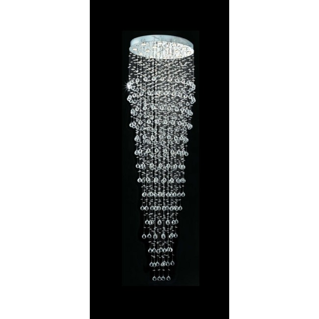 16 light Galactic Crystal Chandelier chrome plated