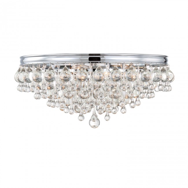  Group Calypso Polished Chrome Six-Light Ceiling Mount
