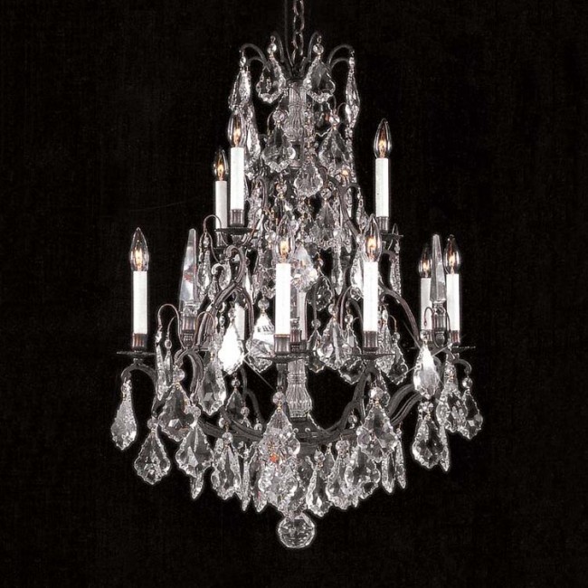 12 Light Versailles crystal Chandelier ,Rust frame