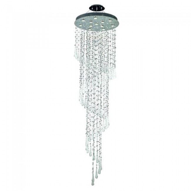 Chrome 12 Light 96-in Chandelier