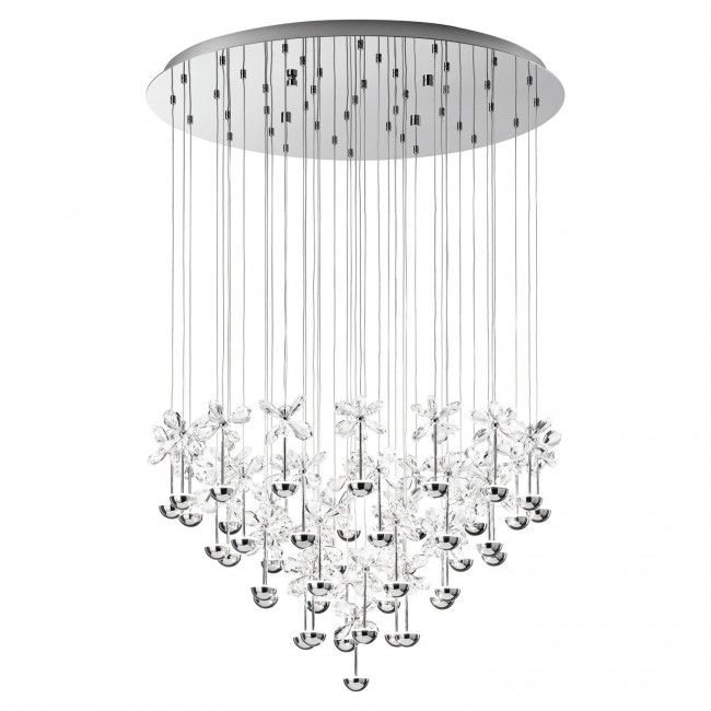 Chrome 30.5-Inch 43-Light LED Pendant