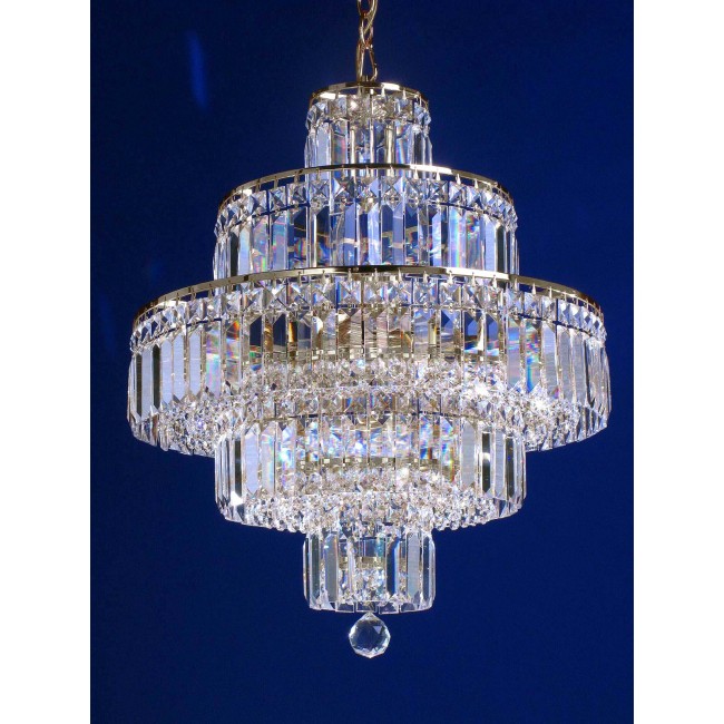12 lights crystal chandelier in polished chrome finish