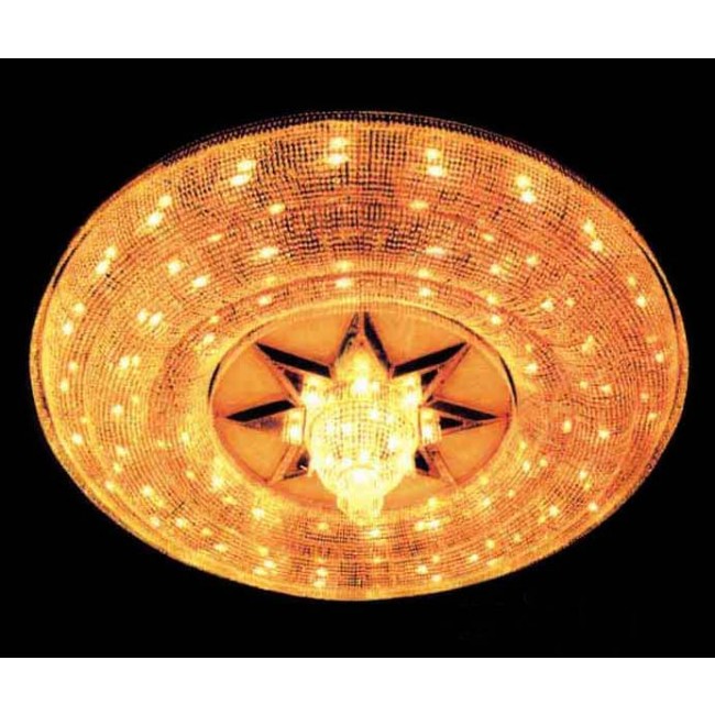 large crystal flush mount ceiling light /crystal chandelier with gold finish