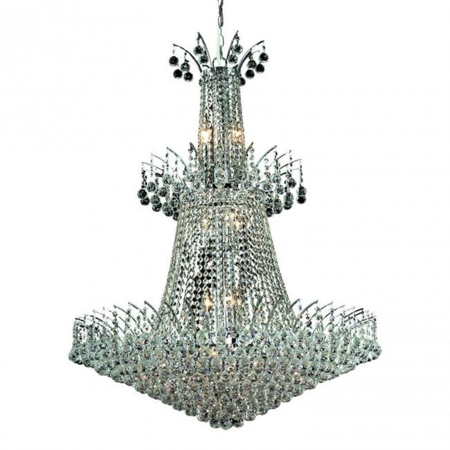 Elegant Lighting Chrome Eighteen-Light