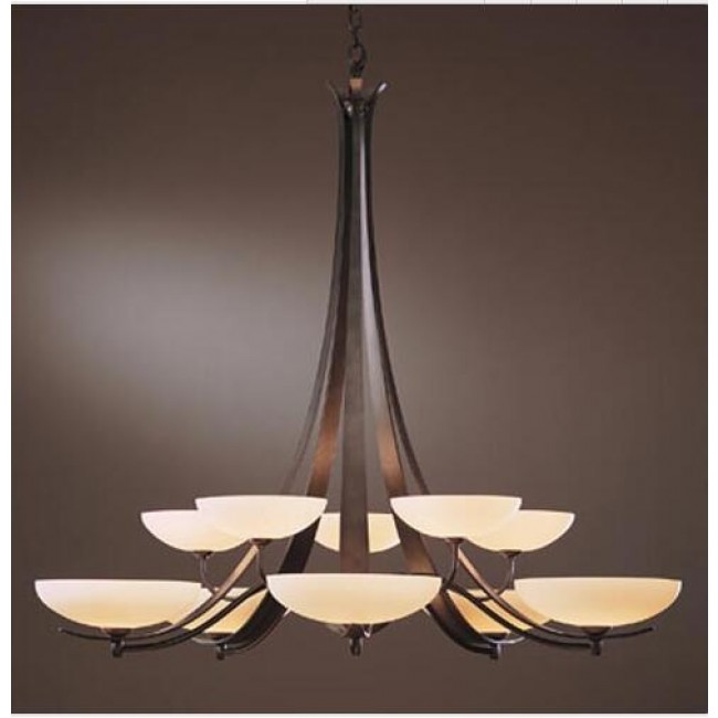 Smoke Ten-Light Chandelier