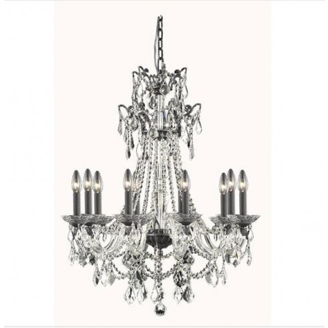 Bronze 10-Light Chandelier with Swarovski Elements Crystal