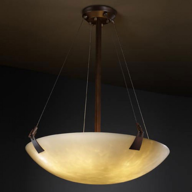 Group Clouds 48-Inch Bowl 6000 Lumen LED Pendant with Tapered Clips