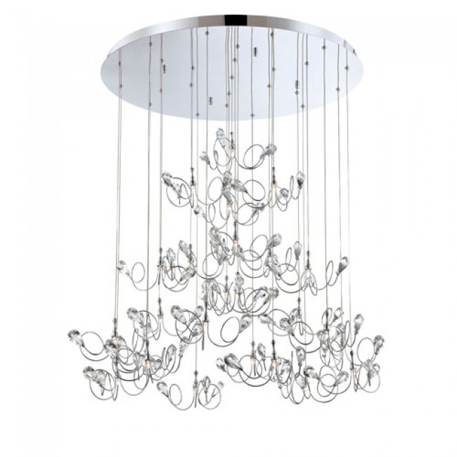 Volare Chrome / Clear 25 Light Pendant