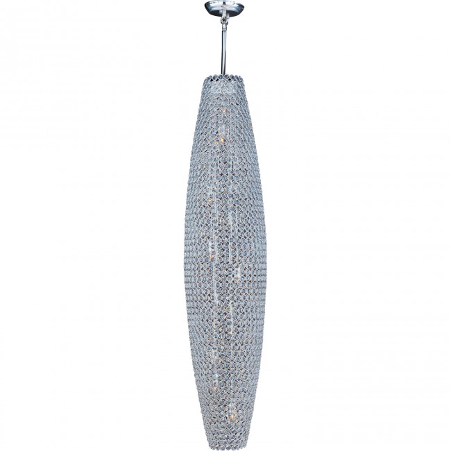 International Glimmer Plated Silver Twelve-Light Pendant