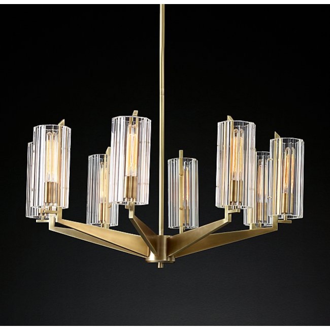 Modern Simple style 8 lights creative metal crystal chandelier