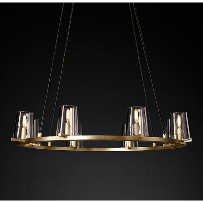 Modern style 8 lights metal crystal chandelier