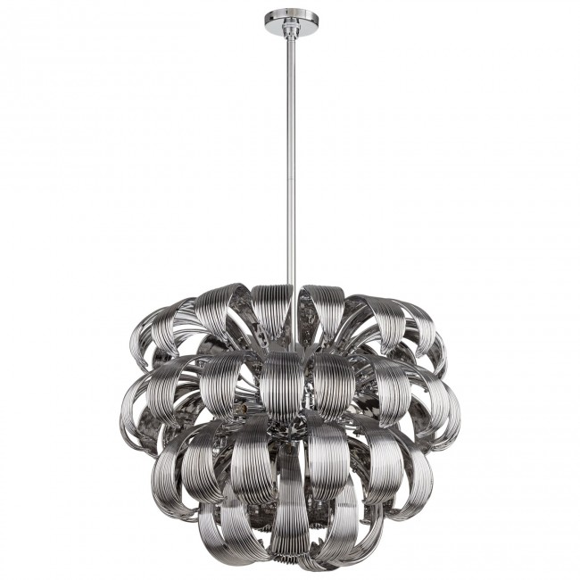 Chrome Eight-Light Pendant