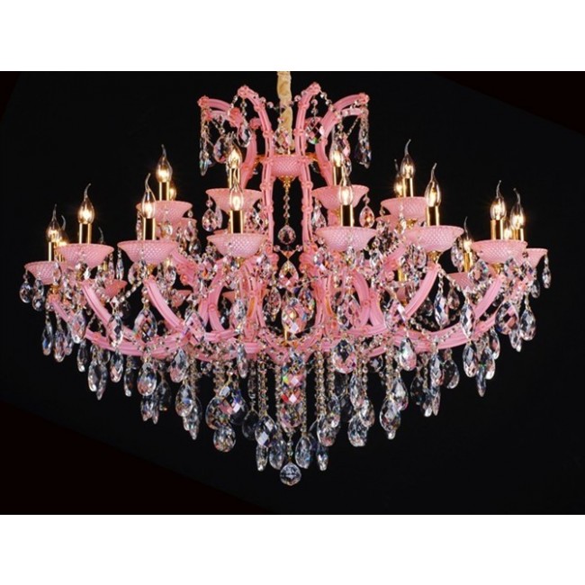 Maria Theresa crystal Chandelier in the pink color