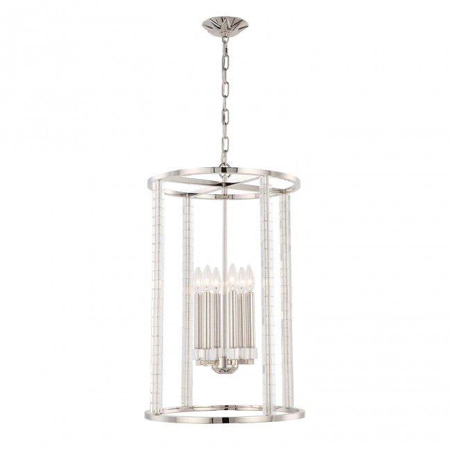 Group Carson Polished Nickel Five-Light Pendant
