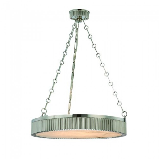 Polished Nickel Five-Light Pendant