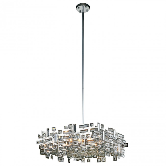 Picasso Chrome 21-Inch Six-Light Pendant