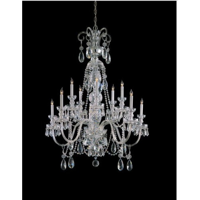 Polished Chrome Five-Light Chandelier