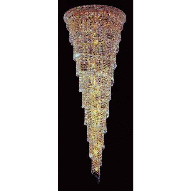 Entryway chandelier / foyer spiral crystal chandelier 