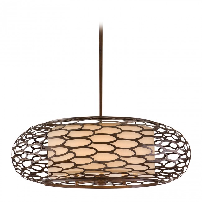 Bronze Eight-Light Pendant