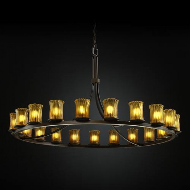 Veneto Luce Dakota Twenty-One-Light Ring Chandelier