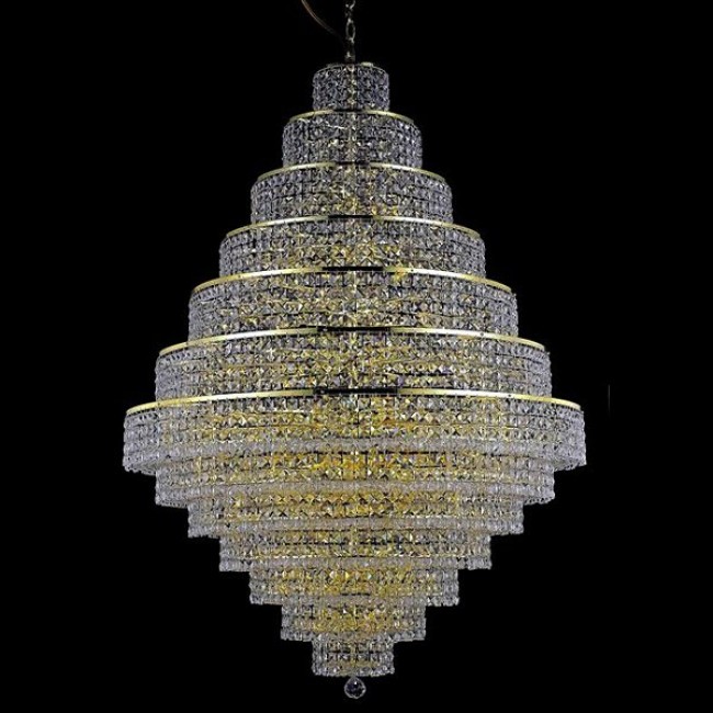 Gold plated 38 Light large crystal Chandelier