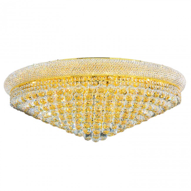 Corp Empire Polished Gold Twenty-Light Flush Mount