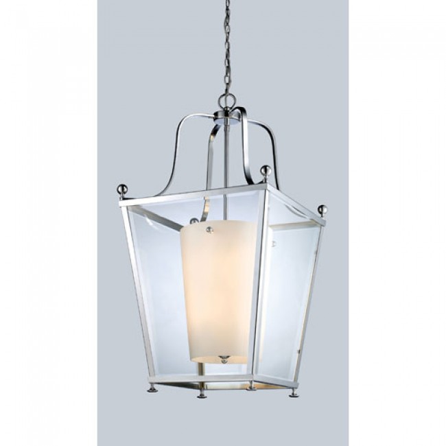 Chrome Eight-Light Pendant