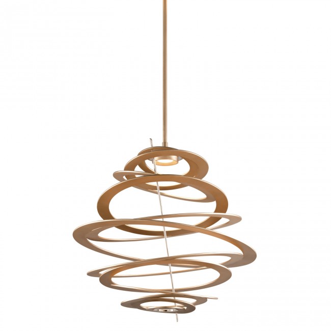 Silver Leaf One-Light 32-Inch LED Pendant