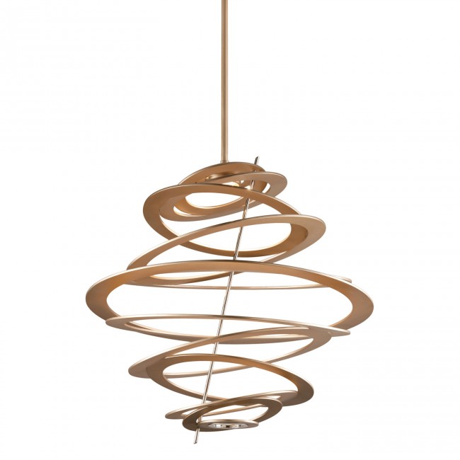 Silver Leaf One-Light LED Pendant