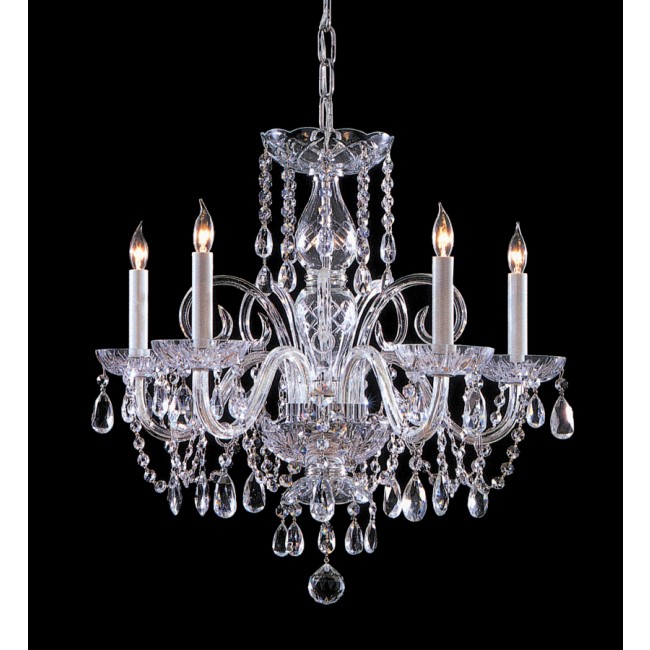 Traditional Chandeliers 5 Light crystal chandelier with chinese crystal and chrome finish