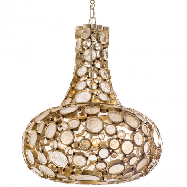 Zen Gold Four-Light Carafe Pendant