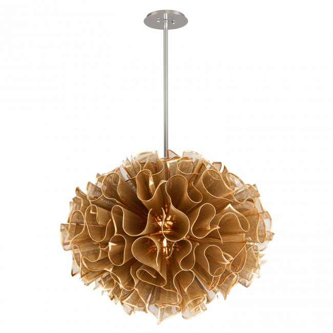 Gold Leaf 36.25-Inch LED Two-Light Pendant