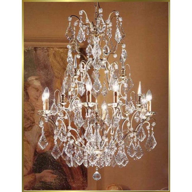 Versailles Chandeliers dressed with clear crystals