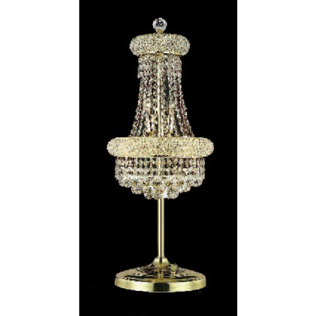 6-light table lamp in gold finish 