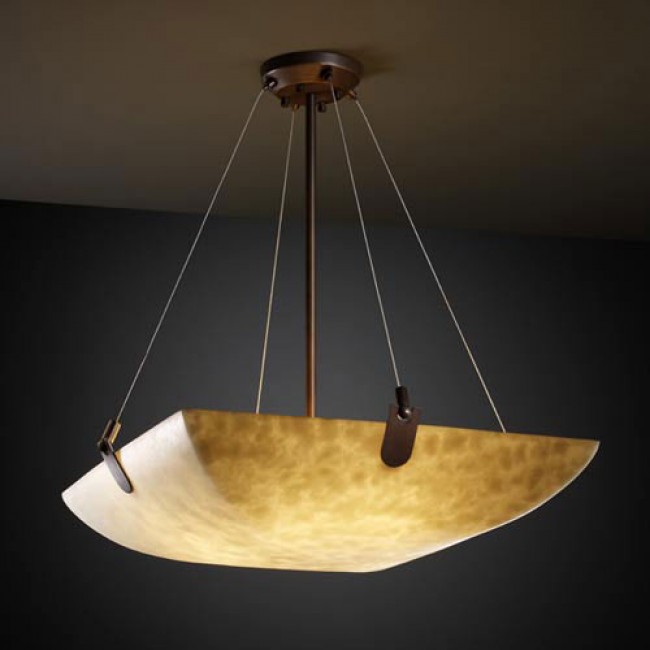 Group Clouds 36-Inch Bowl 6000 Lumen LED Pendant with U-Clips