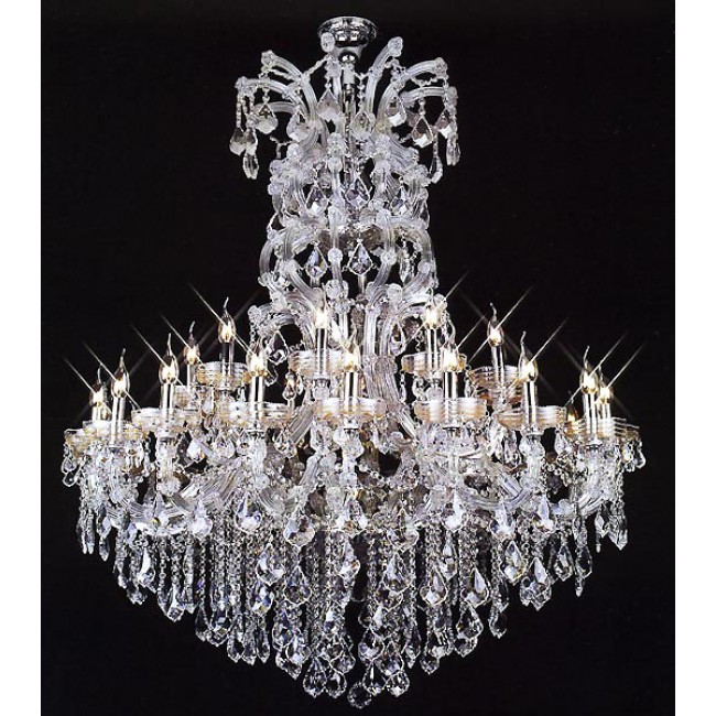 31 Light Maria Theresa chandelier dressed with 25% Full Lead crystal