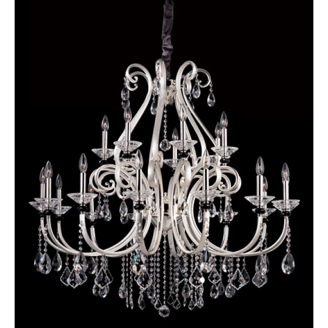 21 light crystal chandelier in chrome