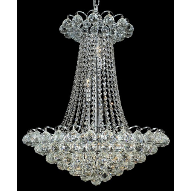 13 Light crystal chandelier Chrome plated
