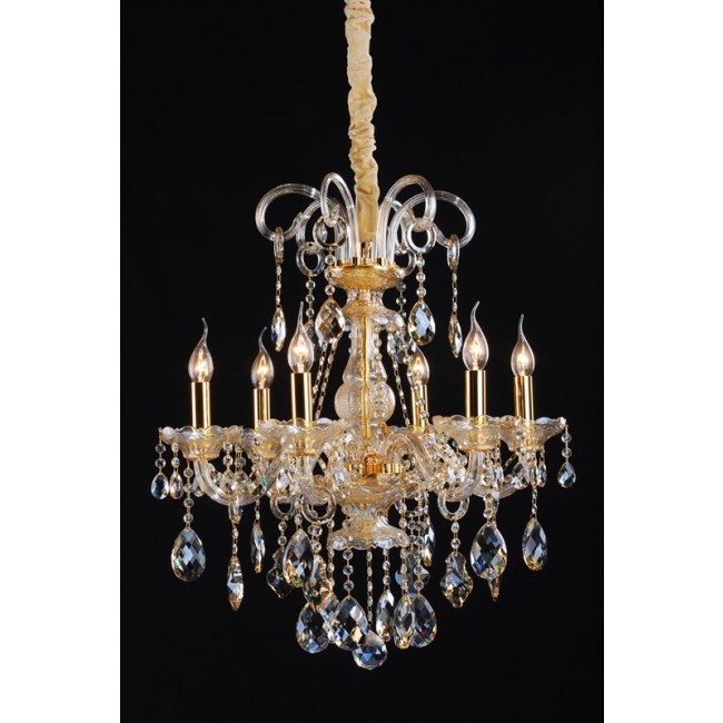 Gold plated traditional crystal Chandelier