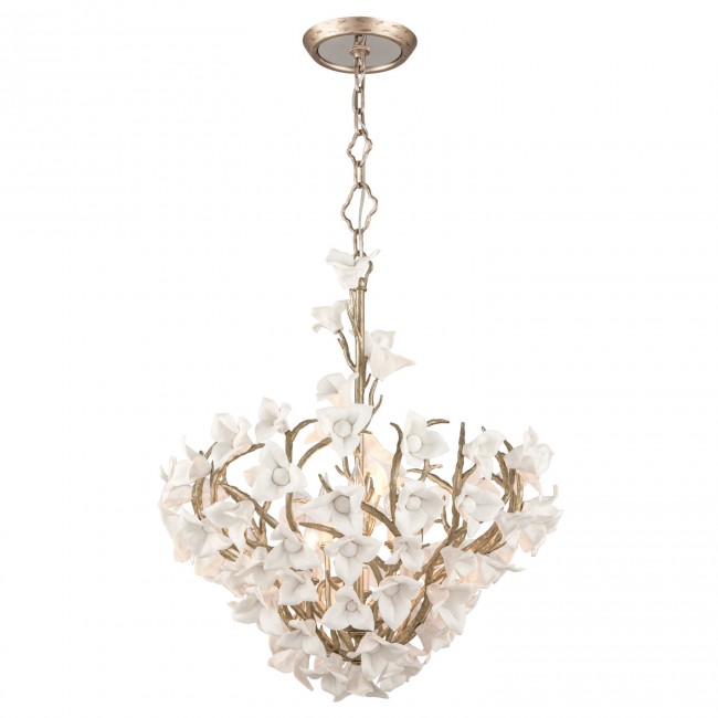 Silver Leaf 26.5-Inch Six-Light Pendant