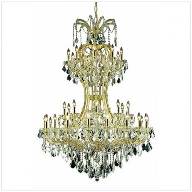 Gold 36 Light 64-in Chandelier