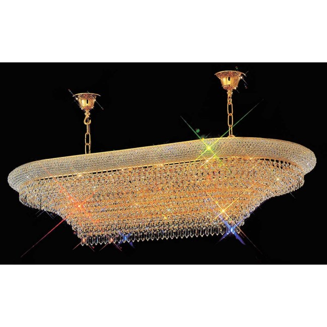 24 light crystal chandelier in gold plated finish