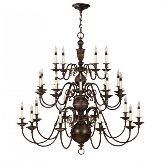 Bronze Twenty-Five Light Chandelier