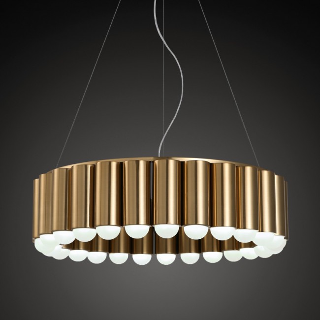 Nordic modern minimalist personality creative personality led circular chandeliers