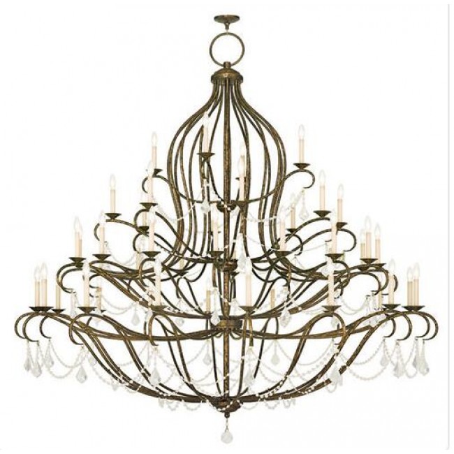 Bronze 79.5-Inch 44-Light Grand Foyer Chandelier